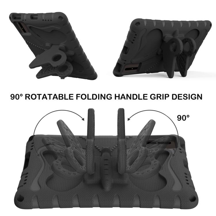 Funda de EVA a prueba de golpes con soporte de mariposa para Xiaomi Redmi Pad 2/SE 11 2025 (negra)