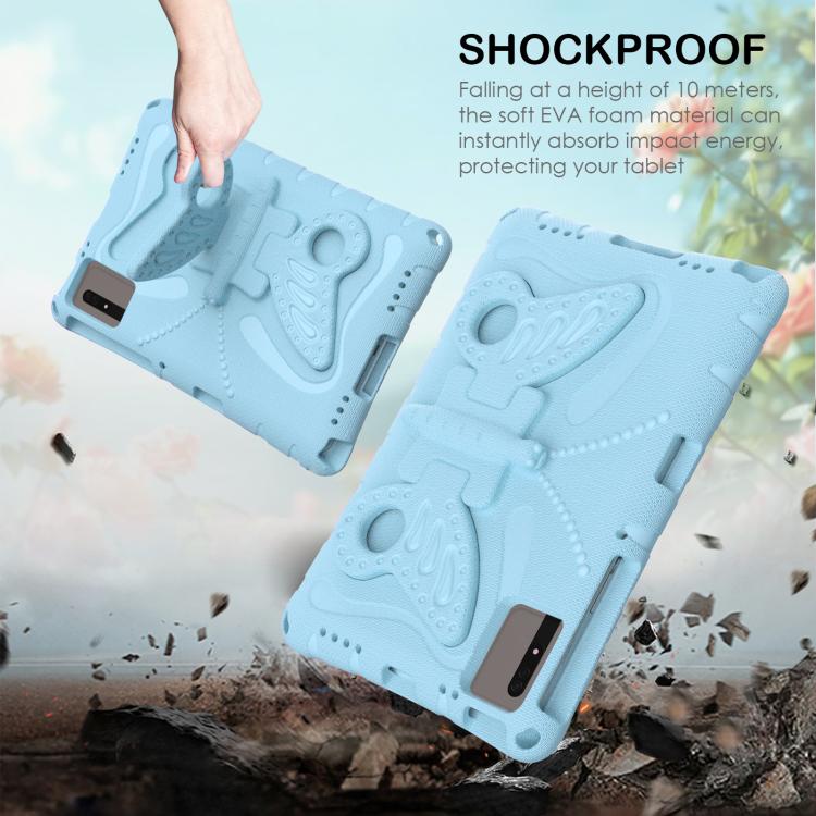 Funda de EVA a prueba de golpes con soporte de mariposa para Xiaomi Redmi Pad 2/SE 11 2025 (azul claro)
