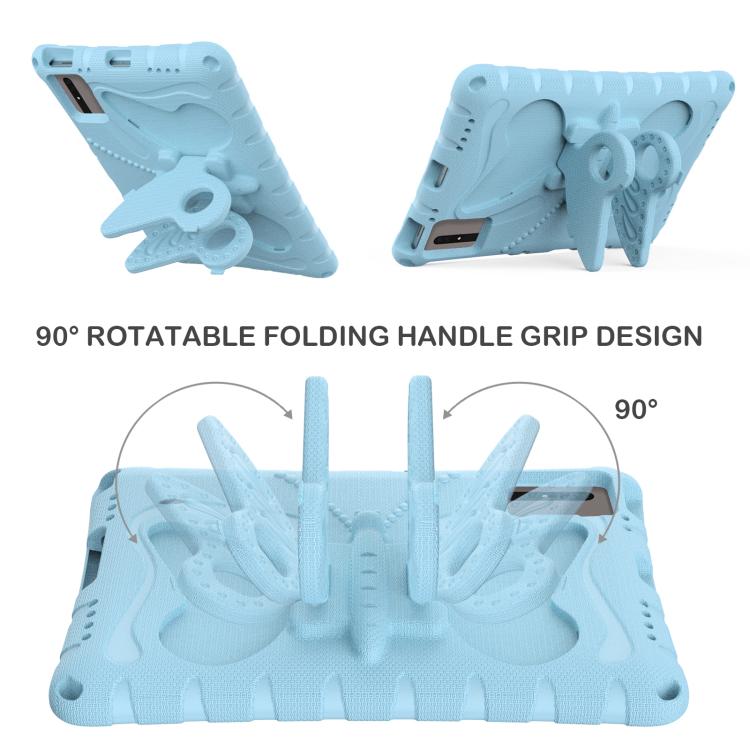 Funda de EVA a prueba de golpes con soporte de mariposa para Xiaomi Redmi Pad 2/SE 11 2025 (azul claro)