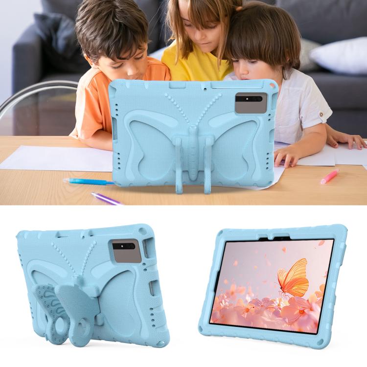 Funda de EVA a prueba de golpes con soporte de mariposa para Xiaomi Redmi Pad 2/SE 11 2025 (azul claro)