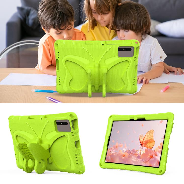 Funda de EVA a prueba de golpes con soporte de mariposa para Xiaomi Redmi Pad 2/SE 11 2025 (verde hierba)
