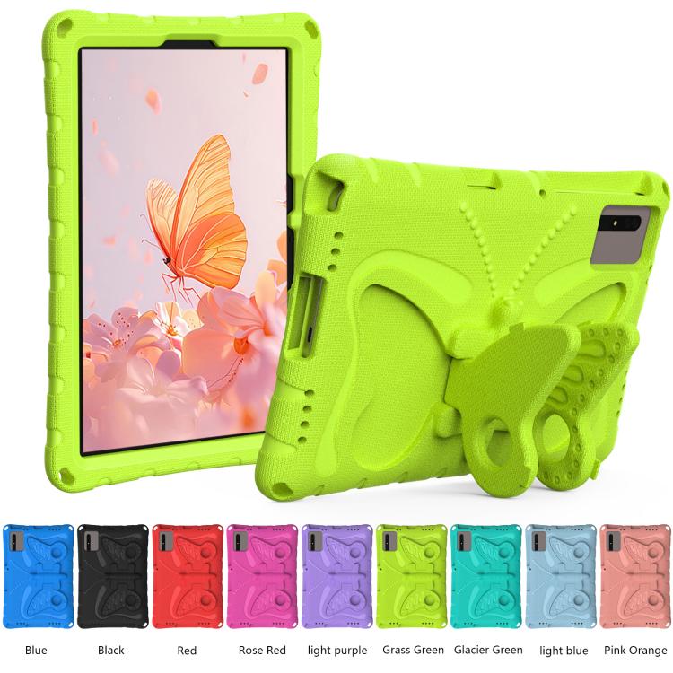 Funda de EVA a prueba de golpes con soporte de mariposa para Xiaomi Redmi Pad 2/SE 11 2025 (verde hierba)