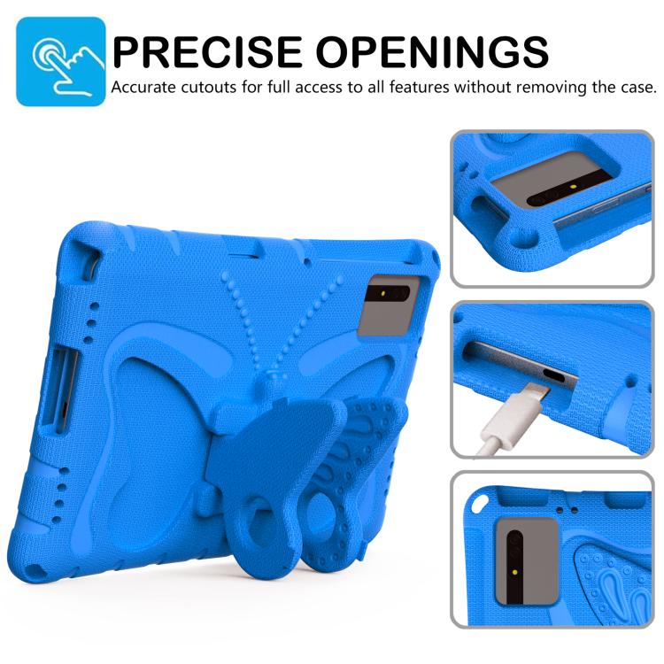 Funda de EVA a prueba de golpes con soporte de mariposa para Xiaomi Redmi Pad 2/SE 11 2025 (azul)
