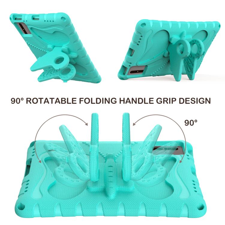 Funda de EVA a prueba de golpes con soporte de mariposa para Xiaomi Redmi Pad 2/SE 11 2025 (verde menta)