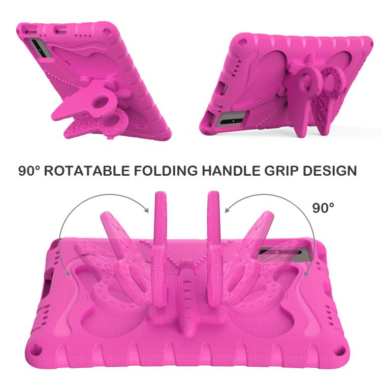 Funda de EVA a prueba de golpes con soporte de mariposa para Xiaomi Redmi Pad 2/SE 11 2025 (rosa)