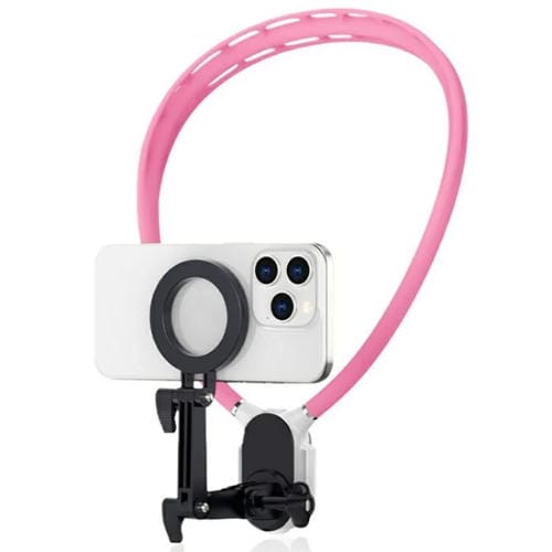 Soporte de Sujeción para Teléfono Sx-P05 con Collar Magnético y Vista en Primera Persona (Rosa)