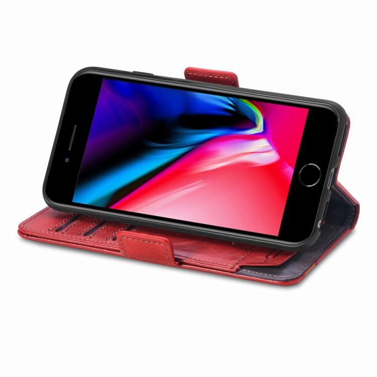 Funda para iPhone 16E con Hebilla Magnética Doble y Empalme Neo (Roja)