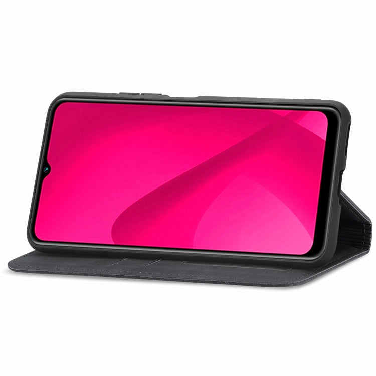 Funda de Cuero con Tapa Magnética para Oukitel C53 (Negra)