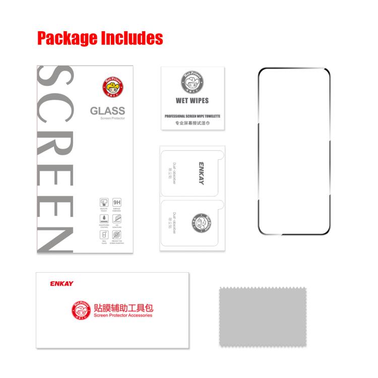 ENKAY Hat-Prince - Película de vidrio templado de aluminio y silicio de 0,18 mm para Redmi K80 Ultra, compatible con desbloqueo ultrasónico de huellas dactilares.