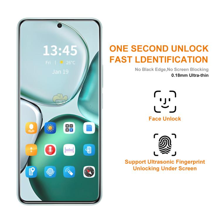 Película de vidrio templado ENKAY de aluminio y silicio de 0,18 mm para Redmi K80 Ultra, compatible con desbloqueo ultrasónico de huellas dactilares.