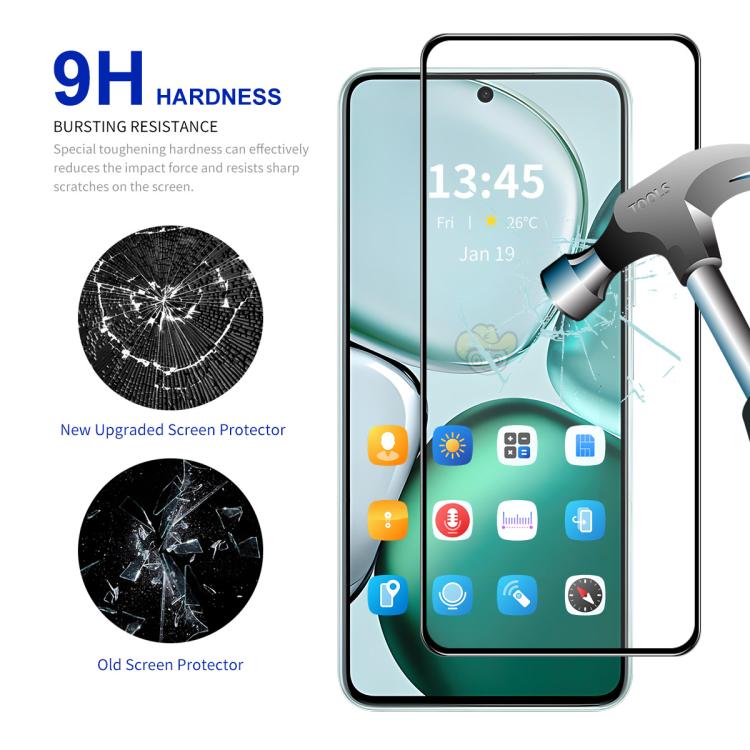 Para Xiaomi 15T Pro 2 piezas ENKAY Hat-Prince 0,18 mm de alto, película de vidrio templado de aluminio y silicio, compatible con desbloqueo por huella dactilar ultrasónica