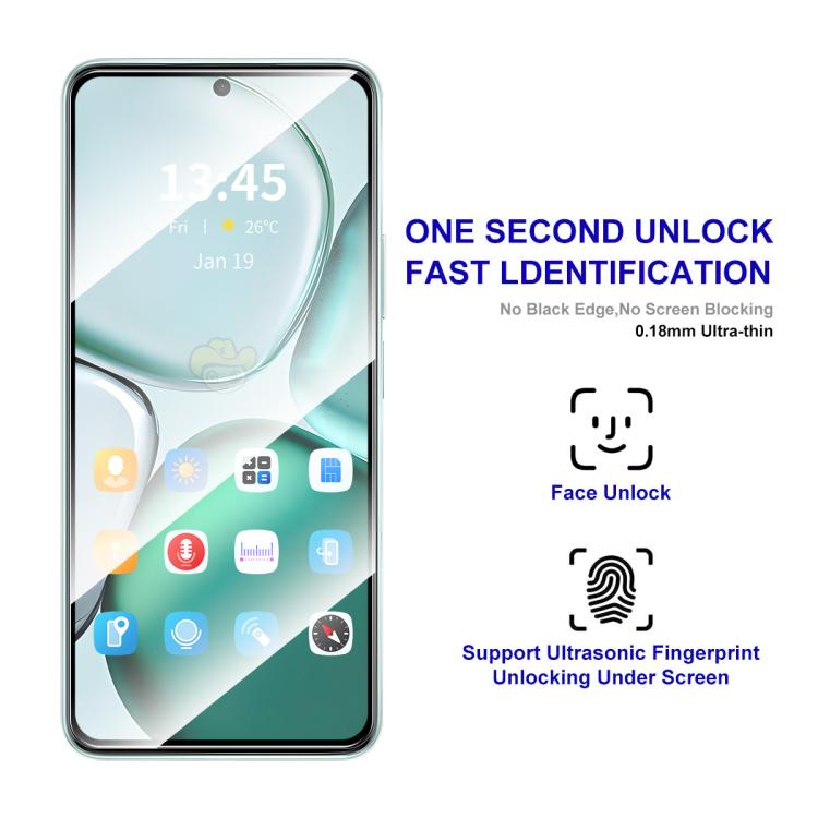 2 protectores de pantalla ENKAY Hat-Prince de 0,18 mm de alto, de aluminio y silicio, compatibles con desbloqueo ultrasónico de huellas dactilares.