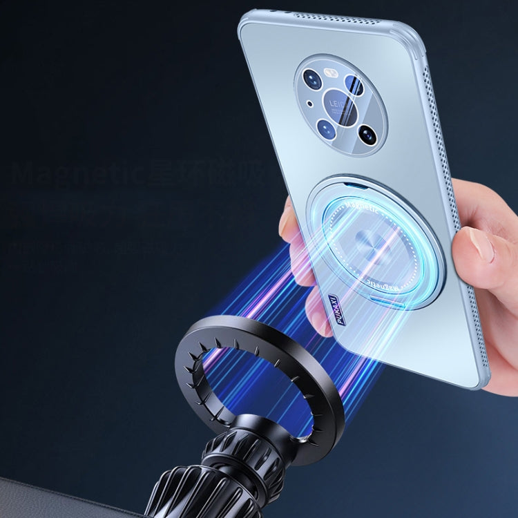 Funda para Teléfono Huawei Mate 40 Pro con Soporte Magsafe y Película para Lente (Gris Titanio)