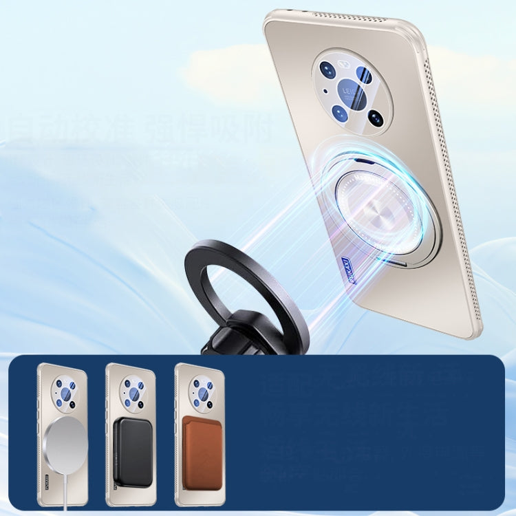 Funda para Teléfono Huawei Mate 40 Pro con Soporte Magsafe y Película para Lente (Gris Titanio)