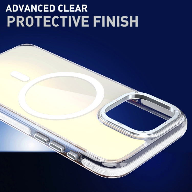 Funda para Teléfono Magsafe iPhone 11 Pro Max Función Degradado Dos Colores (Blanca)