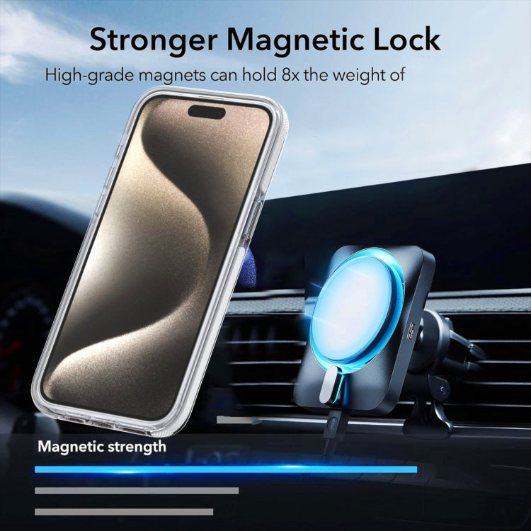 Funda para Teléfono Magsafe iPhone 16 Plus Degradado Dos Colores (Blanca)