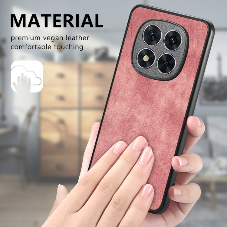 Funda trasera de cuero vintage para Redmi Turbo 4 Pro (morada)
