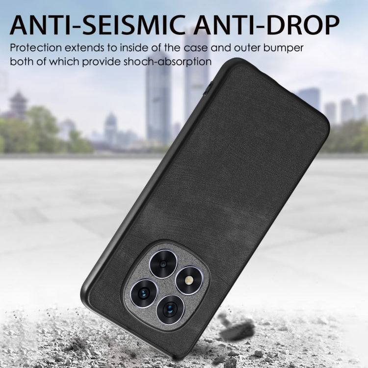Funda trasera de cuero vintage para Redmi Turbo 4 Pro (morada)