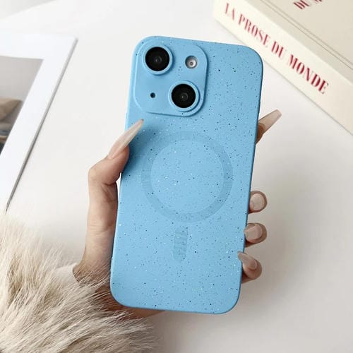 Funda para iPhone 14 TPU con Diseño Cielo Estrellado y Magsafe (Azul Sierra)