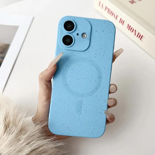 Funda para iPhone 16 Plus TPU a Prueba de Golpes con Diseño Cielo Estrellado y Magsafe (Azul Sierra)
