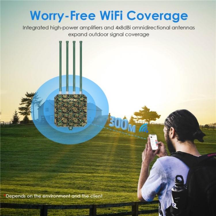 Enrutador inalámbrico WAVLINK WN573HX1 WiFi 6 AX1800 doble banda punto de acceso para exteriores (EE. UU.)