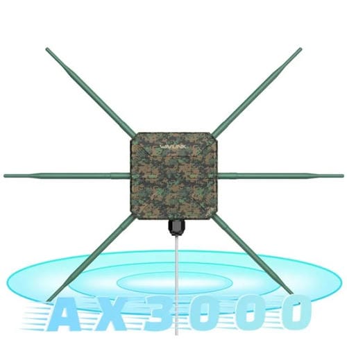 Extensor WiFi WAVLINK WN588HX3 AX3000 doble banda para exteriores con 6 antenas (Enchufe Reino Unido)