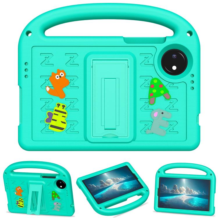 Funda a Prueba de Golpes Eva con Dibujos Animados de Gorrión para Xiaomi Pad 7 Pro (Verde Glaciar)