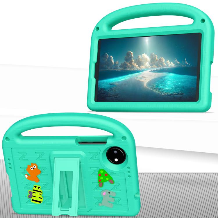 Funda a Prueba de Golpes Eva con Dibujos Animados de Gorrión para Xiaomi Pad 7 Pro (Verde Glaciar)