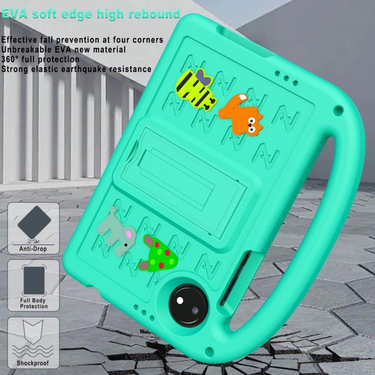 Funda a Prueba de Golpes Eva con Dibujos Animados de Gorrión para Xiaomi Pad 7 Pro (Verde Glaciar)