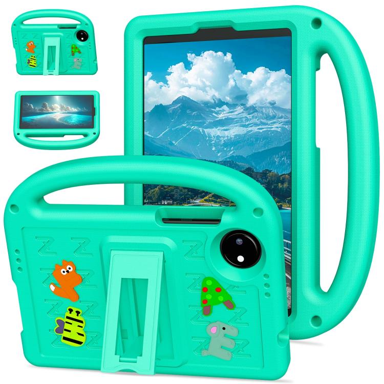 Funda a Prueba de Golpes Eva con Dibujos Animados de Gorrión para Xiaomi Pad 7 Pro (Verde Glaciar)
