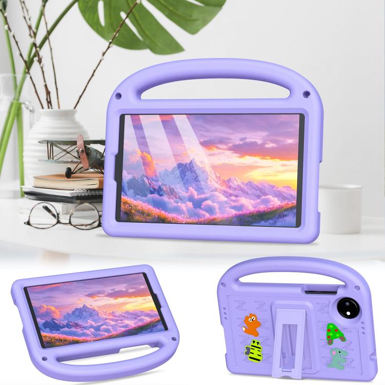 Funda a Prueba de Golpes Eva con Dibujos Animados de Gorrión para Xiaomi Pad 7 Pro (Morado Taro)