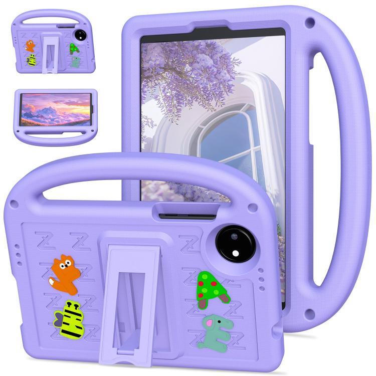 Funda a Prueba de Golpes Eva con Dibujos Animados de Gorrión para Xiaomi Pad 7 Pro (Morado Taro)