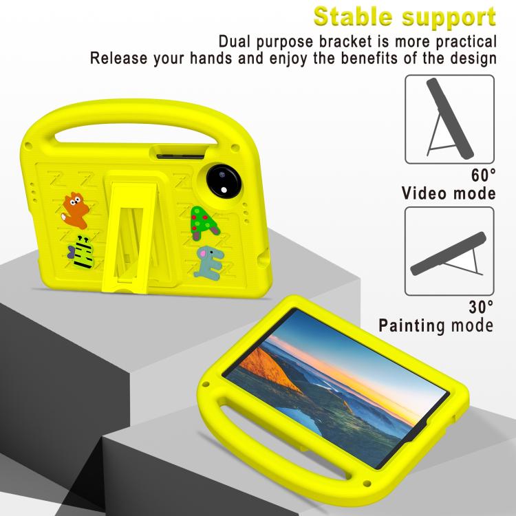 Funda a Prueba de Golpes Eva con Dibujos Animados de Sparrow para Xiaomi Pad 7 Pro (Amarilla)