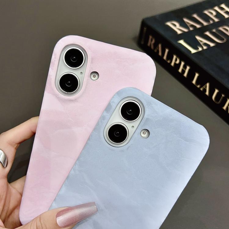 Funda para iPhone 16 Plus Cuero Aterciopelado Media Cobertura PC (Verde)