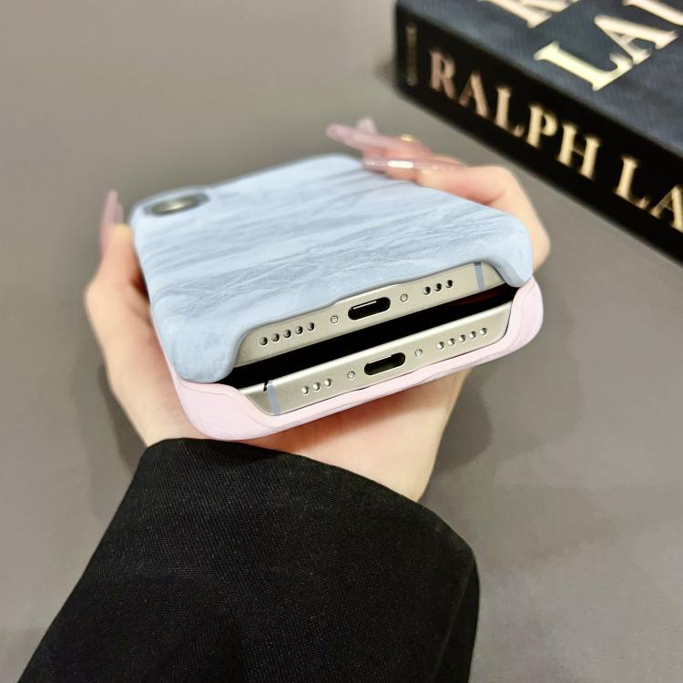 Funda para iPhone 16 Plus Cuero Aterciopelado Media Cobertura PC (Verde)