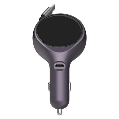 Cargador De Coche Tipo C Pd De 20 W Con Cable Retráctil K1 Adaptador De Carga Rápida