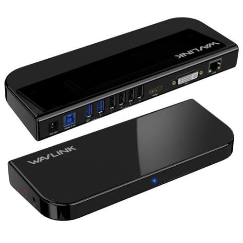 Estación de Acoplamiento para Dos Pantallas Wavlink Ug49Dk1 con Concentrador USB-C 13 en 1 para Windows, Mac y Android (Enchufe de la UE)