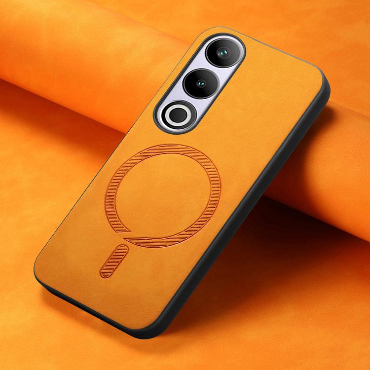 Funda Trasera PU Magsafe para OnePlus Nord CE4/Ace 3V (Amarilla)
