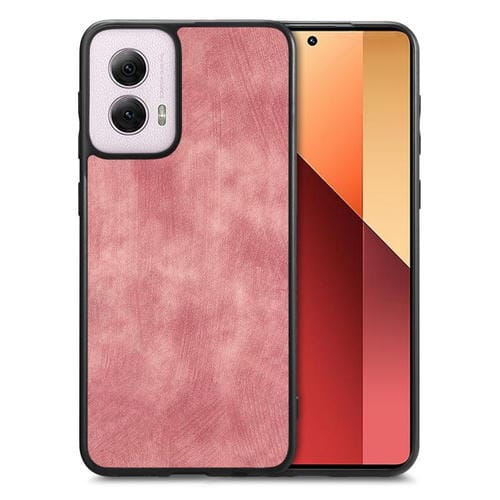 Funda de Cuero Vintage Motorola Moto G Power 5G (2024) Carcasa Trasera PC (Rosa)