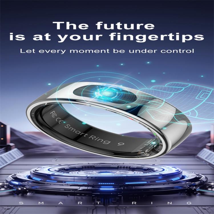 Anillo Inteligente R08 Tamaño 8 Compatible Frecuencia Cardíaca Oxígeno Sueño Modos Deportivos (Dorado)