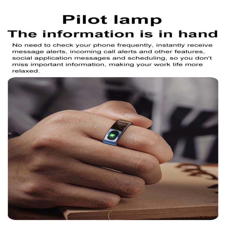Anillo Inteligente R08 Tamaño 8 Compatible Frecuencia Cardíaca Oxígeno Sueño Modos Deportivos (Dorado)