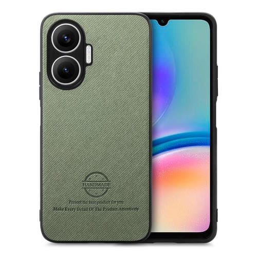 Funda trasera de piel y sarga para Redmi Turbo 4 Pro (verde)