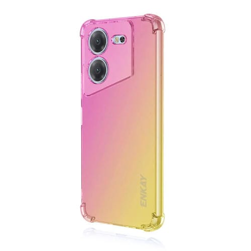 Funda TPU Enkay Hat-Prince para Tecno Pova 5 4G con Bolsa de Aire y Diseño Degradado (Oro Rosa)