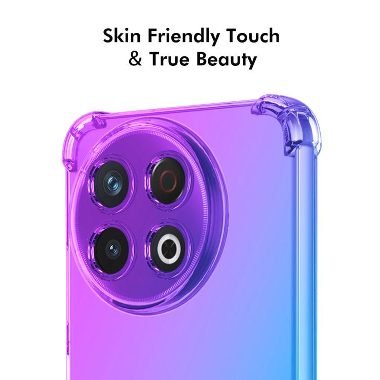 Funda TPU Enkay Hat-Prince Gradient Airbag para Tecno Spark 30C 4G (Azul y Rosa)