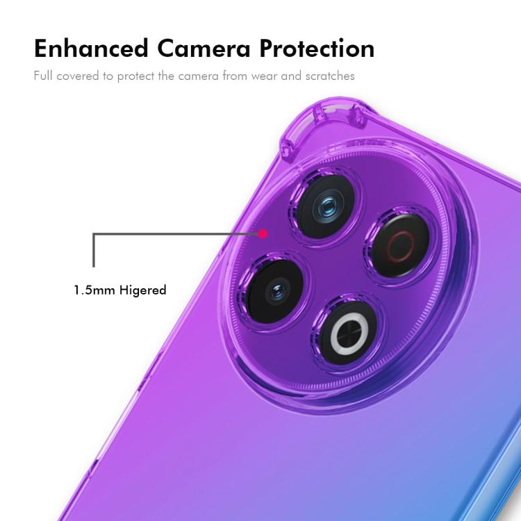 Funda TPU Enkay Hat-Prince Gradient Airbag para Tecno Spark 30C 4G (Morado y Azul)