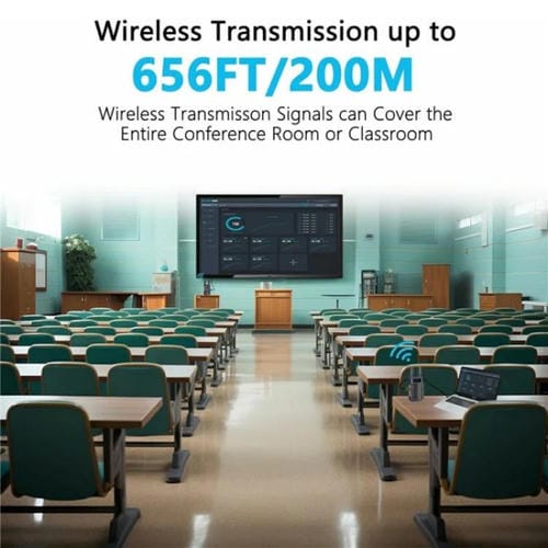 Kit Extensor Inalámbrico de Video HDMI 4K HD Vrriis 097 Transmisor y Receptor de Audio y Video Inalámbrico Enchufe EE.UU