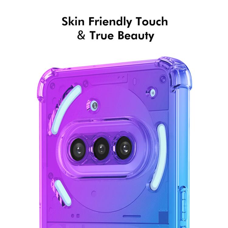 Funda TPU para Teléfono 3A Enkay Hat-Prince con Degradado y Airbag (Azul y Rosa)