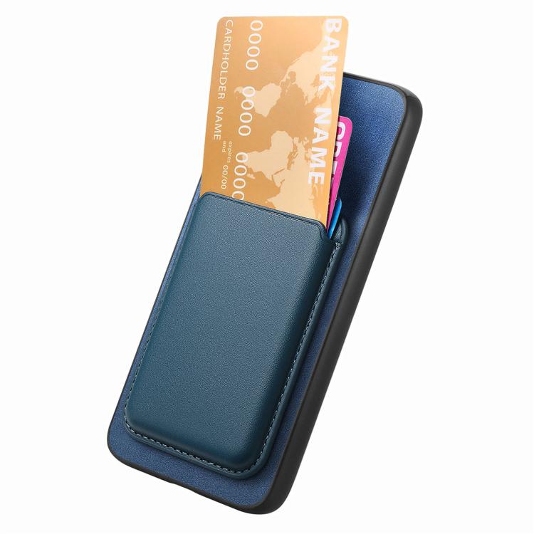 Funda Trasera PU con Tarjetero Magsafe para Huawei Nova 13 (Azul)