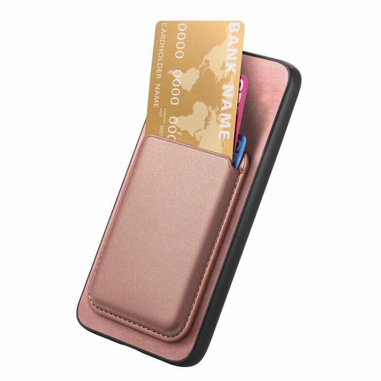 Funda Trasera de PU con Tarjetero Magsafe para Huawei Nova 13 (Rosa)
