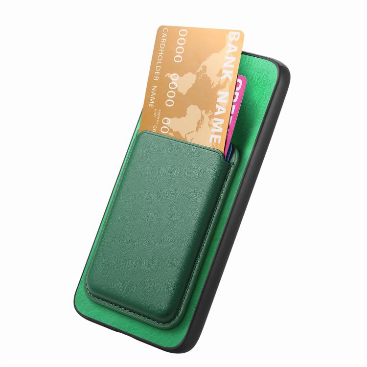 Funda Trasera de PU con Tarjetero Magsafe para Huawei Nova 13 (Verde)